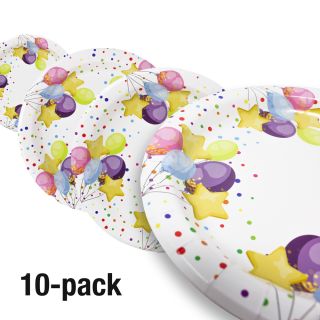 Papperstallrik 23cm Fest, 10-pack
