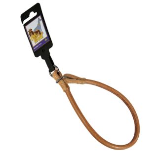 Läderstryp, runt, ljusbrunt, 10mm x 40cm