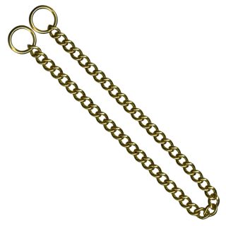 KH Strypkedja, mässing, vridna korta länkar, 3.0mm x 40cm