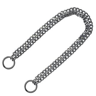 KH Strypkedja, platta länkar, dubbla rader, förkromat stål, 2.0mm x 45cm