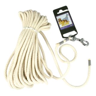 Uppbindningslina av bomull, vit, 6 mm x 10 meter