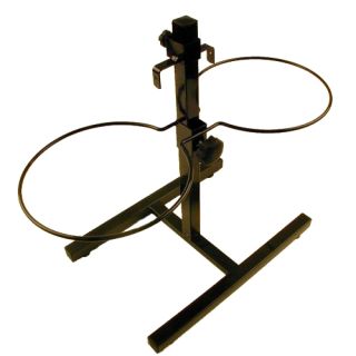 Ställning med 2 matskålar, svart, 2.80 liter