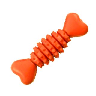 Gummiben med nabbar, röd, 140 mm