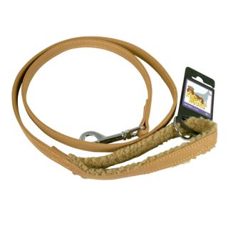 Koppel, pälsfodrat, brun/beige, 15mm x 130cm