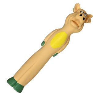 Gris Latex, lång hals, rosa 29 cm.