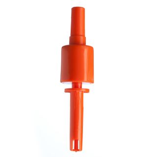 Flaskfyllningsmunstycke, halvautomatiskt, tryck ner