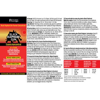 PR Black Elephant Gin Essence 5 liter