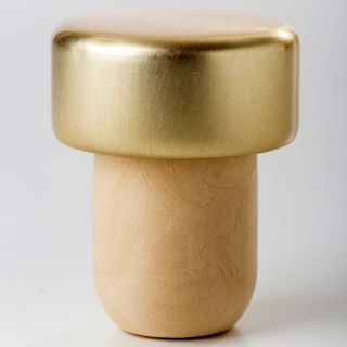 T-kork med guldhuvud, 28*13mm överdel, 18*20 mm plastkork, 1 st