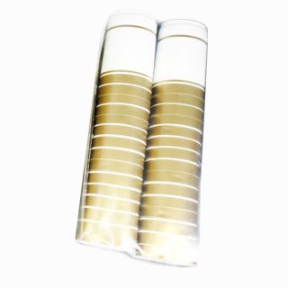 Krymphättor Vit/Guld 28-PACK