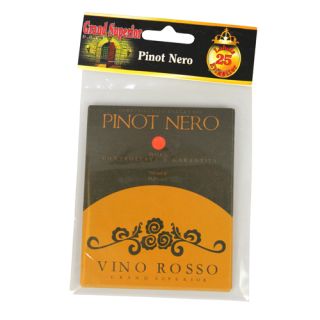 Vinetiketter Pinot Nero, Gummerade (fuktas) 25 st.