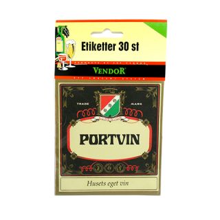 Vinetiketter Portvin 30 st