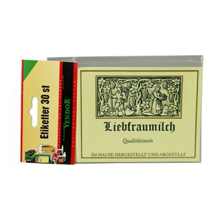 Vinetiketter Liebfraumilch 30 st