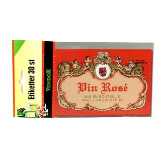 Vinetiketter Vin Rose 30 st.