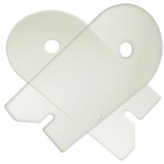 Etikettgavlar i glasklar akryl, 2 st (reservdel)