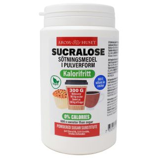Sucralose sötmedel 300 gram i pulverform