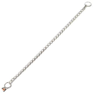 SP Strypkedja, rostfritt stål, runda länkar, vridna 65 cm, 3.0mm