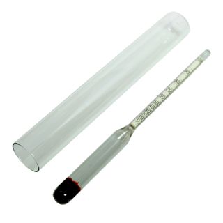 Alkoholmätare 0-100% med mätglas, 19 cm