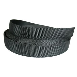 Polyesterrem 30 mm bred, Svart, per meter