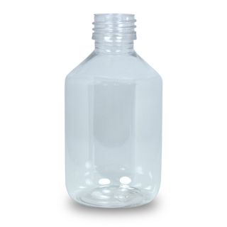 PETflaska glasklar 200 ml utan 28 mm kapsyl